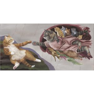 "Creation of Cat" Prints, Cat Art