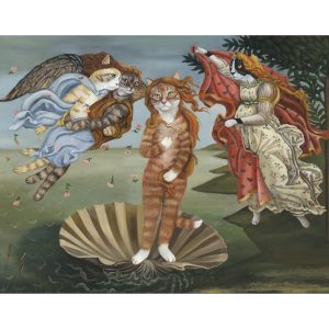 "Birth of Venus Kitty 2" Prints, Cat Art