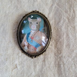 Rat Brooch, Lapel Pin, "Sir Walter Ratleigh"