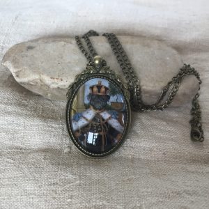 Black Pug Pendant Necklace "Buster"