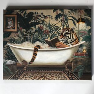 16x20"  "Tubby Tiger" Original Painting, Unframed